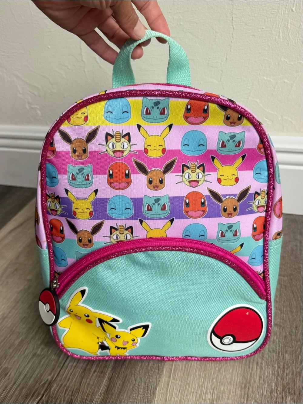 Pokémon Mini Backpack Pikachu Eevee Bioworld Kids Toddler Bookbag Pink Blue